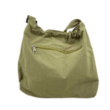 NWOT UNBRANDED Sage Green Shopper w/Drawstring Closure & Crossbody Strap
