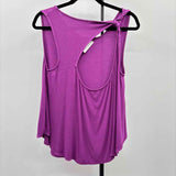 Free People Women's Size S Purple Ribbed Sleeveless Shirt