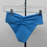 L space Women's Size S Blue Ribbed Swimsuit - Separate