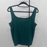Loft Women's Size XL Green Ribbed Tank
