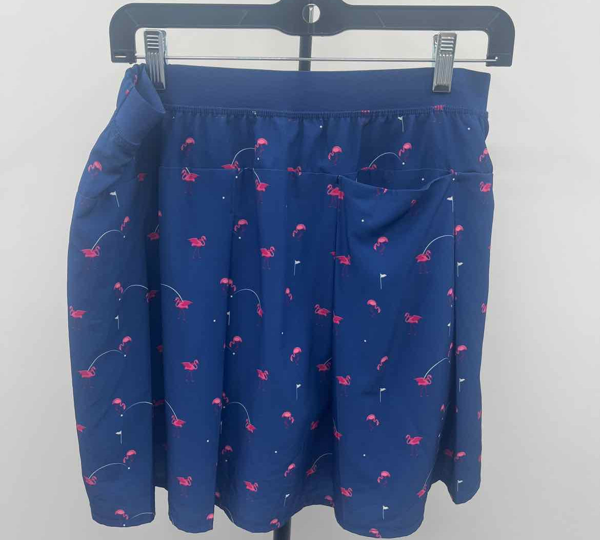 Kyodan Women's Size 14 Navy Flamingo Skirt