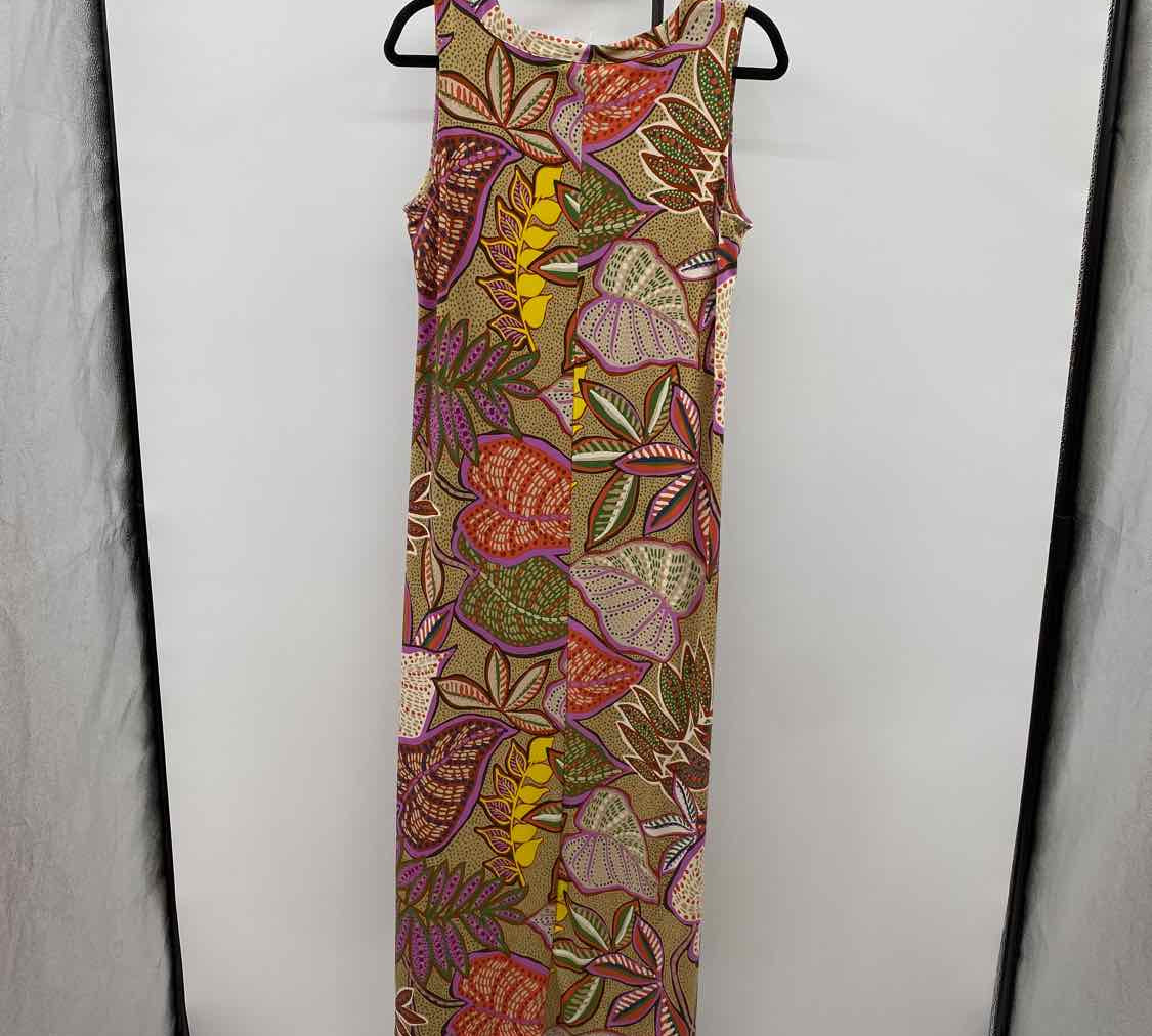 Chico's Women's Size 8 Tan Leaf Dress
