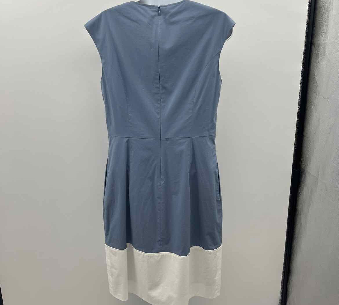 Perserico Women's Size 12 Blue Color Block Dress