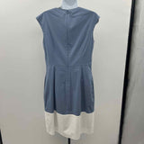 Perserico Women's Size 12 Blue Color Block Dress