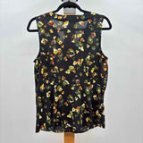 CABI Women's Size S Black Splotch Sleeveless Shirt