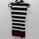 White House Black Market Women's Size 2 Black Stripe Dress
