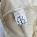 altar'd state Women's Size L Cream Lace Sleeveless Shirt