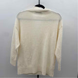 MNG Women's Size S Ivory Solid Sweater