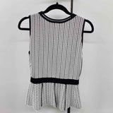 White House Black Market Women's Size S White Textured Sleeveless Shirt