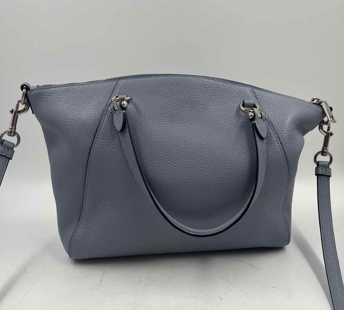 Coach Women's Blue Luxe pebbled Purse