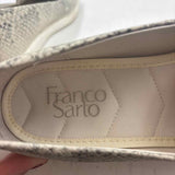 Franco Sarto Women's Shoe Size 7 Ivory Snakeskin Casual Shoes