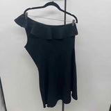 Banana Republic Women's Size 8 Black Solid Dress
