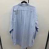 Lands End Men's Size XXL Blue Solid Long Sleeve Shirt