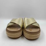 Sam Edelman Women's Shoe Size 8.5 Gold Textured Sandals