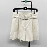 White House Black Market Women's Size 2 Ivory Stripe Shorts