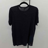 Koral Women's Size M Black Flecked Short Sleeve Shirt
