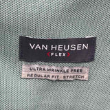 Van Heusen Men's Size L Green Solid Long Sleeve Shirt