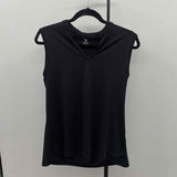 TRR Women's Size M Black Solid Sleeveless Shirt