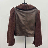 Max Studio Women's Size L Brown Textured Jacket