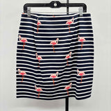 Talbots Women's Size 6 Navy Flamingo Skirt