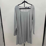 Lands End Women's Size 16 Gray Solid Dress