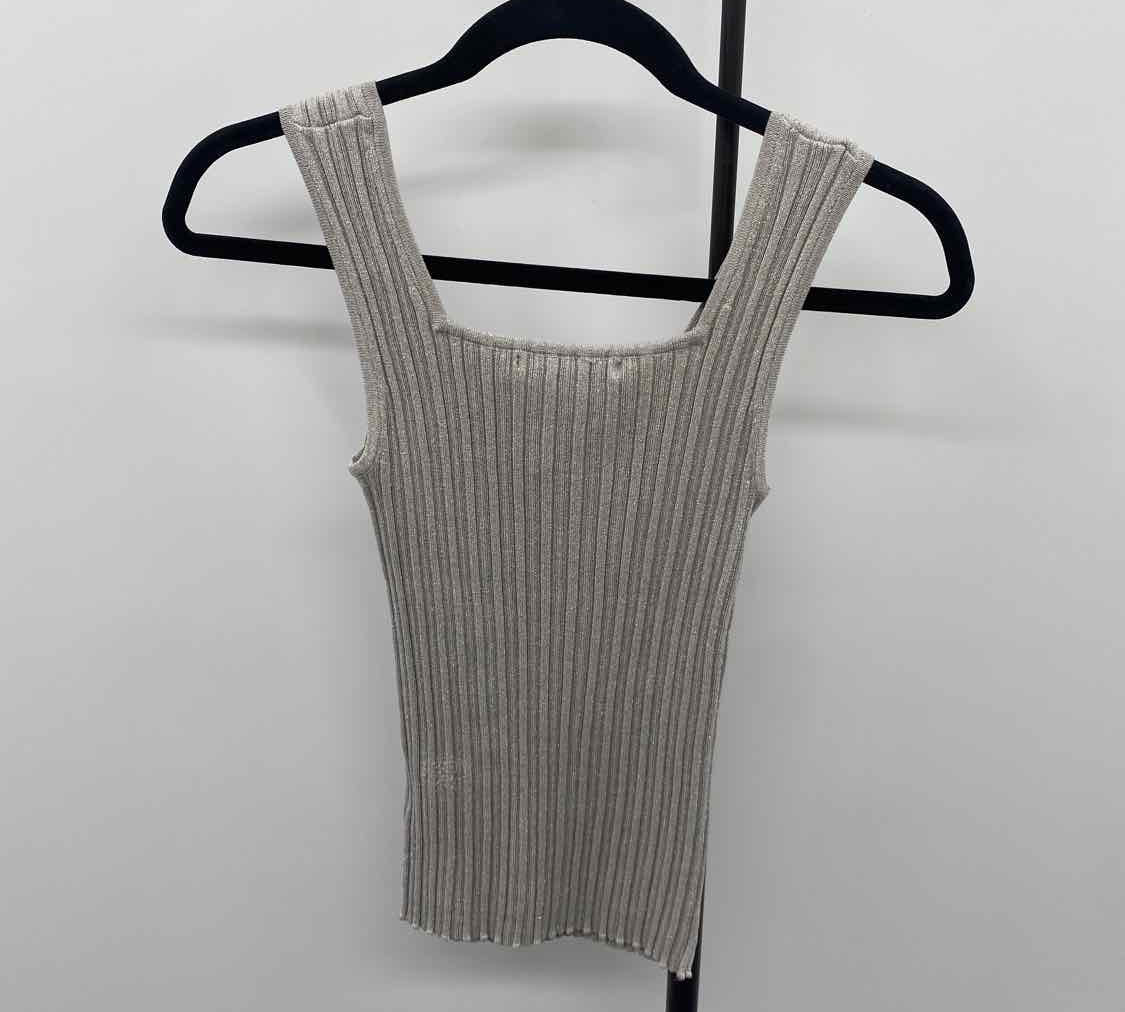Belldini Women's Size M Beige Ribbed Tank