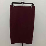 Philosophy Women's Size 8 Wine Solid Skirt