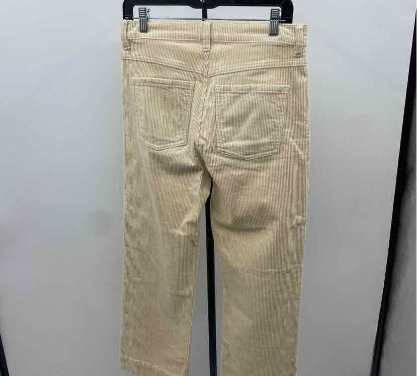 CABI Women's Size 4 Ivory Corduroy Pants
