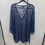 Jordan Taylor Women's Size 2X Blue mesh Coverup