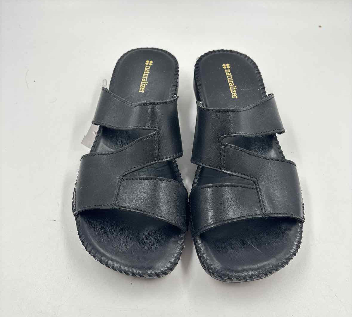 Naturalizer Women's Shoe Size 7.5 Black Solid Sandals