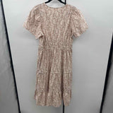 Anthropologie Junior's Size 14P Mocha fan Dress