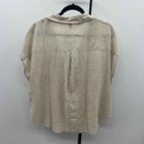Old Navy Women's Size XL Beige Textured Short Sleeve Shirt