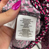 Anne Klein Women's Size L Fuschia Spotted Long Sleeve Shirt