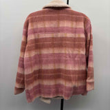 L space Women's Size S Pink Plaid Jacket