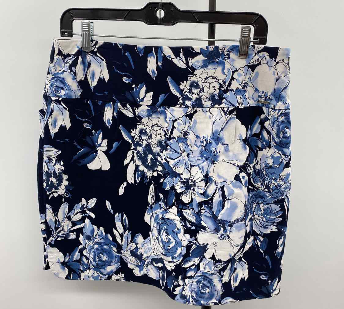 SC & Co Women's Size 14 Blue Floral Skirt