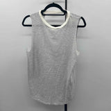 Zella Women's Size M White Stripe Sleeveless Shirt