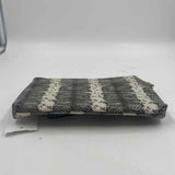 Unbranded Women's Charcoal Snakeskin Wristlet