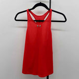 Under Armour Junior's Size S Red Solid Tank