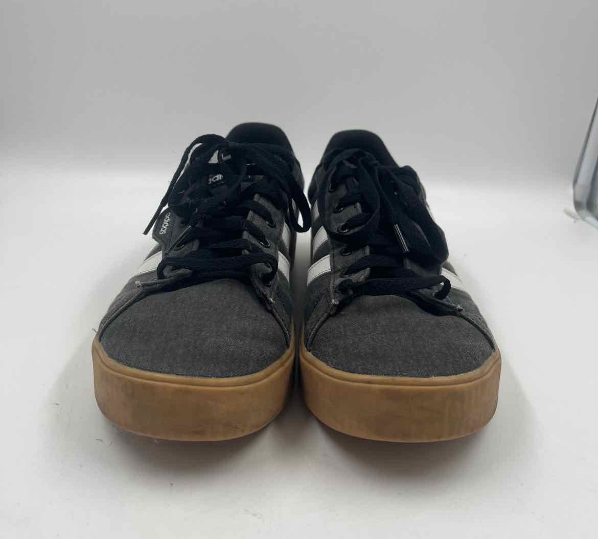 Adidas Men's Shoe Size 9.5 Charcoal Solid Sneakers