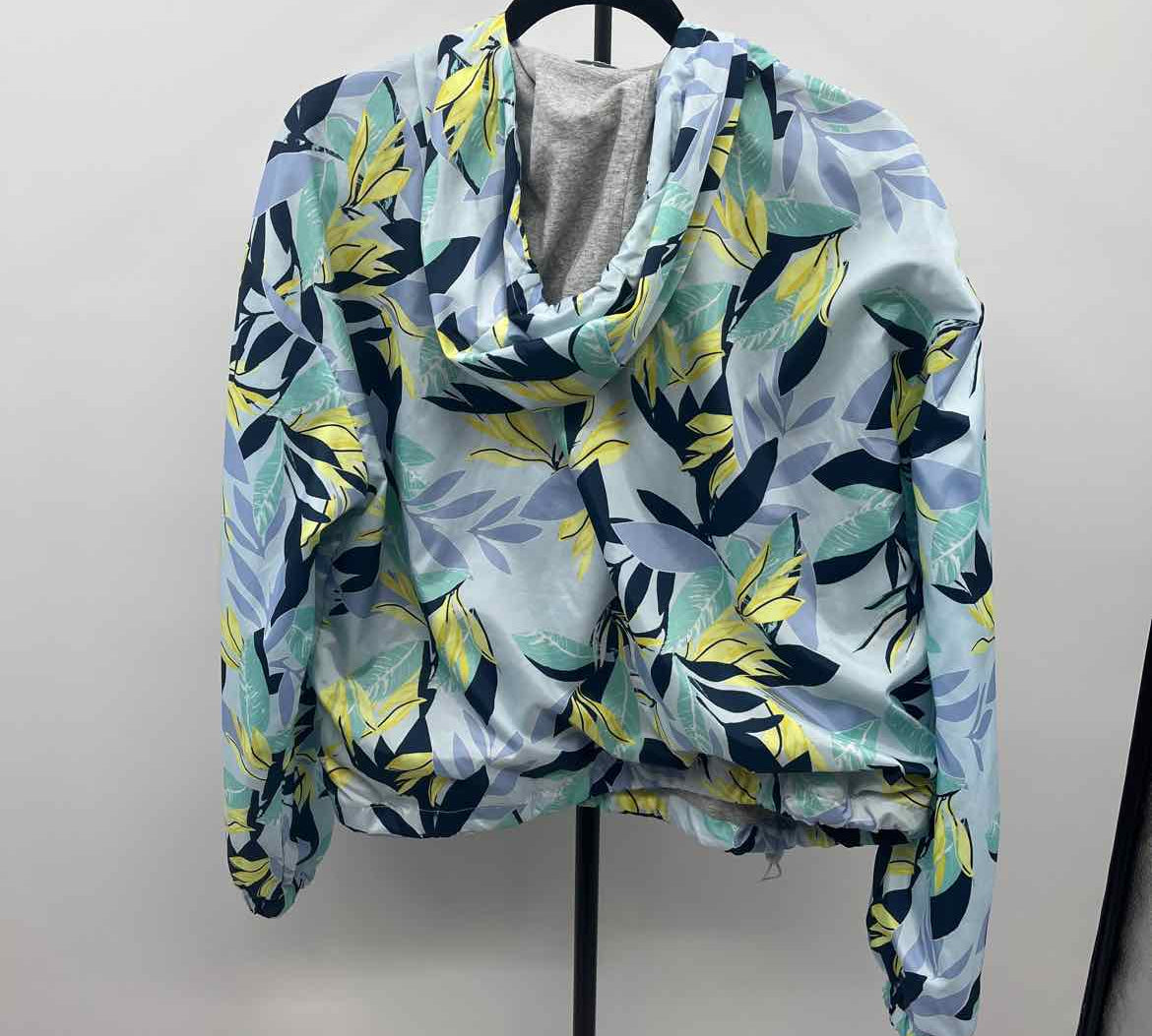 Hurley Women's Size L Light Blue Leaf Jacket