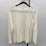 Talbots Women's Size XLP Ivory Solid Long Sleeve Shirt