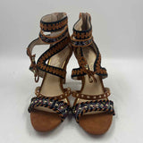 Jessica Simpson Women's Shoe Size 8 Caramel Textured Heels