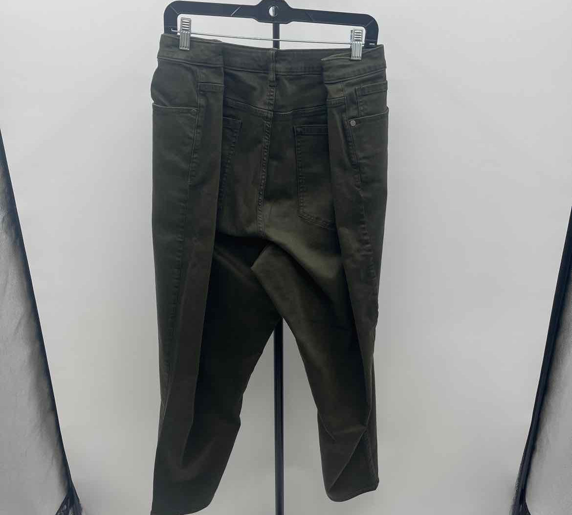 Lane Bryant Women's Size 28 Green Solid Jeans