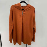 White Birch Women's Size 3X Pumpkin Ribbed Long Sleeve Shirt