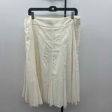 Michael Kors Women's Size 14 Ivory Solid Skirt