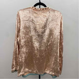 Soft Surroundings Women's Size XLP Peach Plush Long Sleeve Shirt