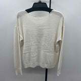 no comment Women's Size M White Words Sweater