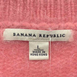 Banana Republic Women's Size L Pink Solid Cardigan