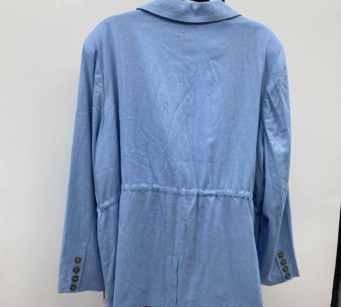 Bagatelle Women's Size 3X Blue Solid Jacket