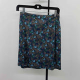 JJill Women's Size 14 Charcoal Floral Skirt